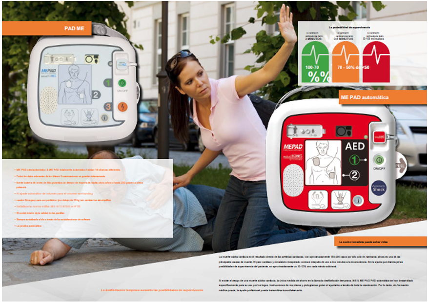 desfibrilador automatico mepad